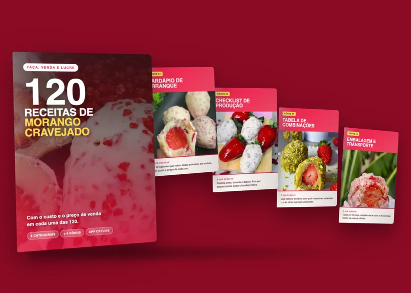 Os cinco materiais: as 120 receitas e os 4 bônus